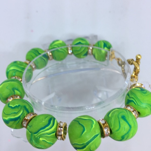 Unique Handmade Polymer Clay Beaded Bracelets - Picture 2 of 4